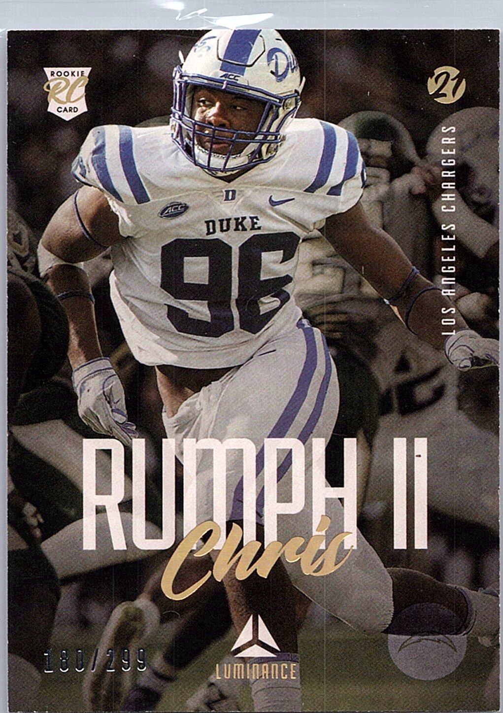 2021 Panini Luminance #189 Chris Rumph II Gold #/299