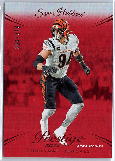2024 Panini Prestige #63 Sam Hubbard Red Premium Xtra Points #/399