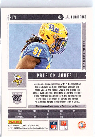 2021 Panini Luminance #171 Patrick Jones II Autographs #/349