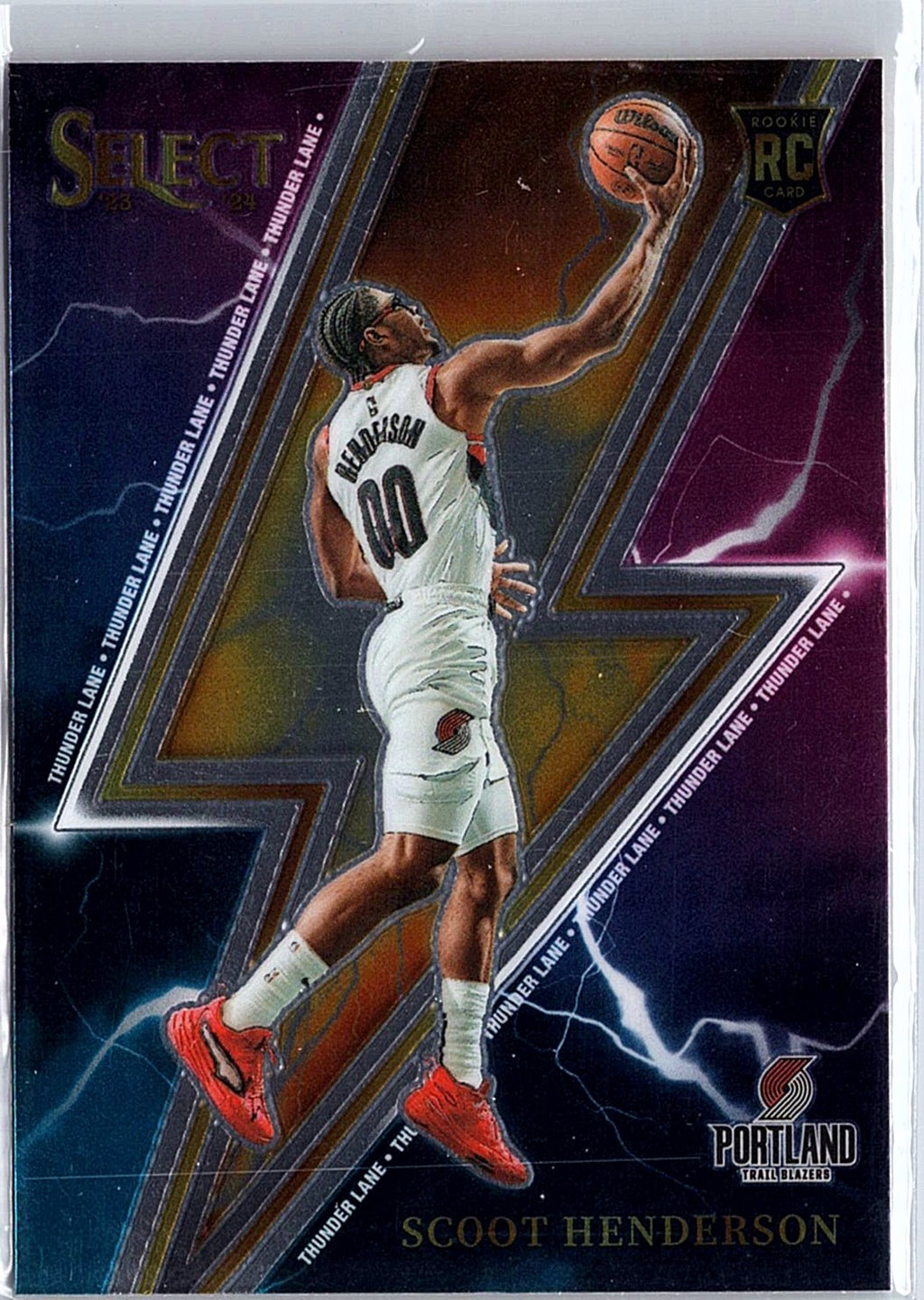 2023-24 Panini Select #15 Scoot Henderson Thunder Lane