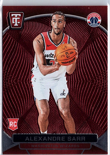 2024-25 Panini Totally Certified #136 Alexandre Sarr Mirror Maroon
