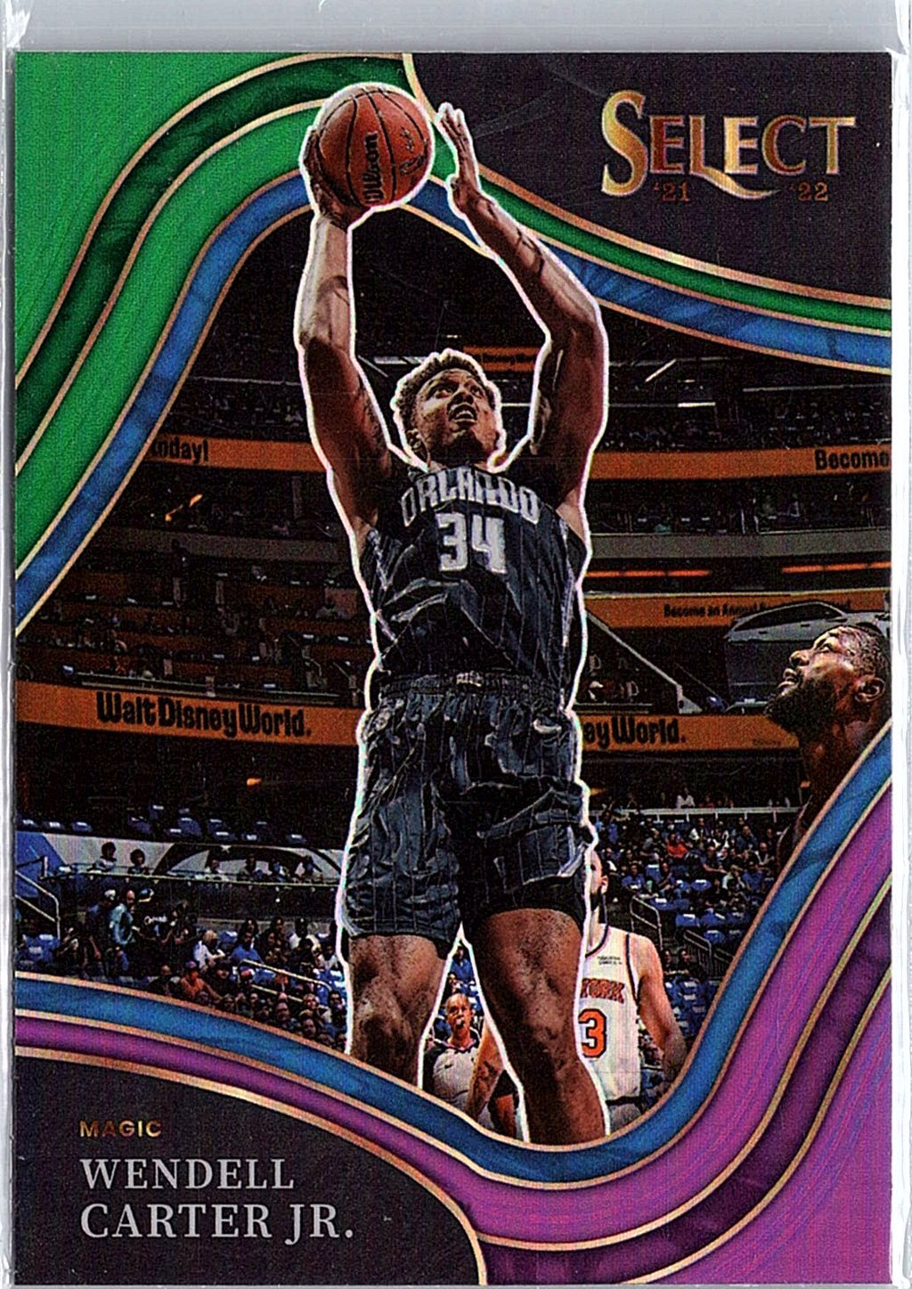 2021-22 Panini Select #255 Wendell Carter Jr. Green White Purple Prizms