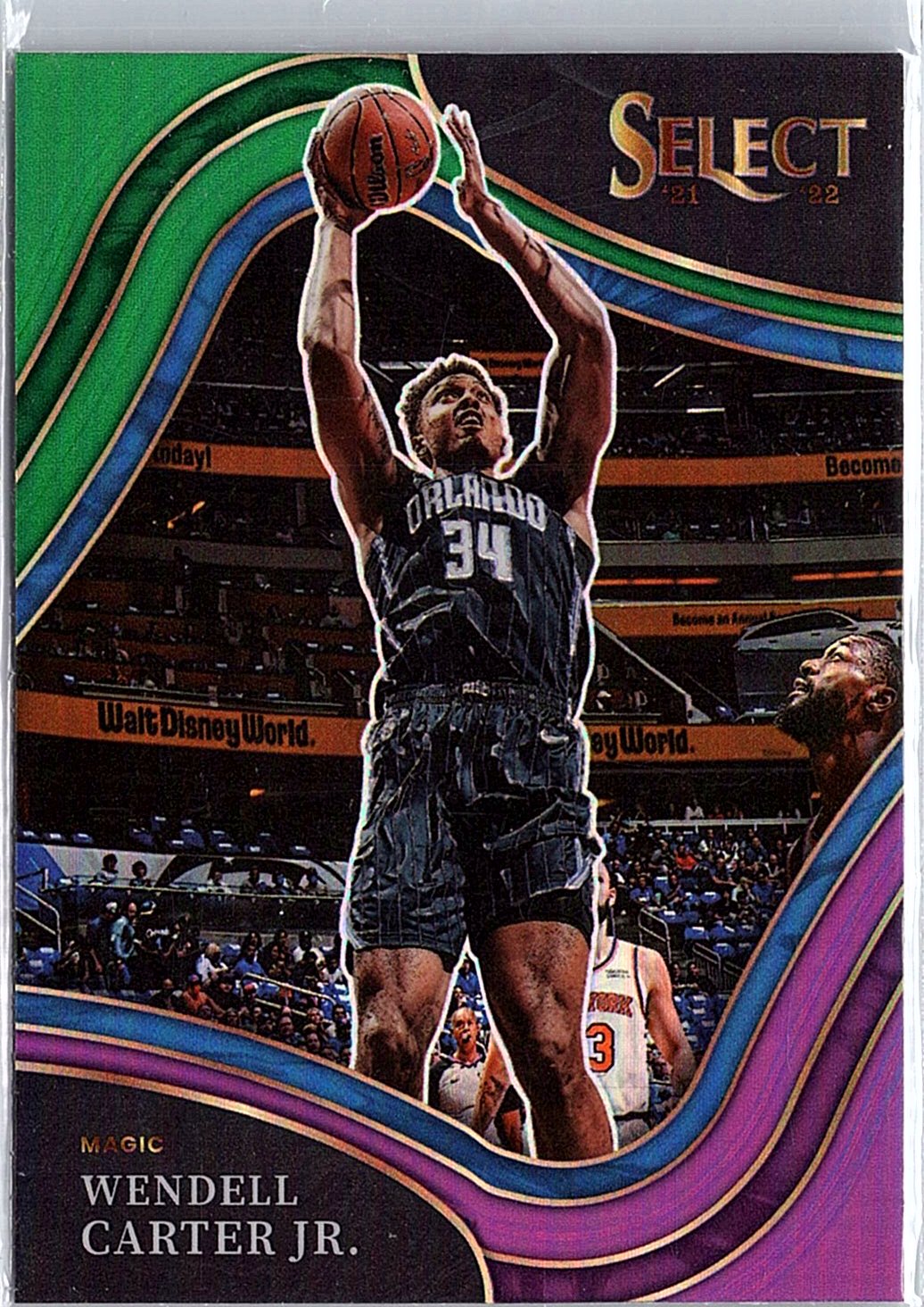2021-22 Panini Select #255 Wendell Carter Jr. Green White Purple Prizms