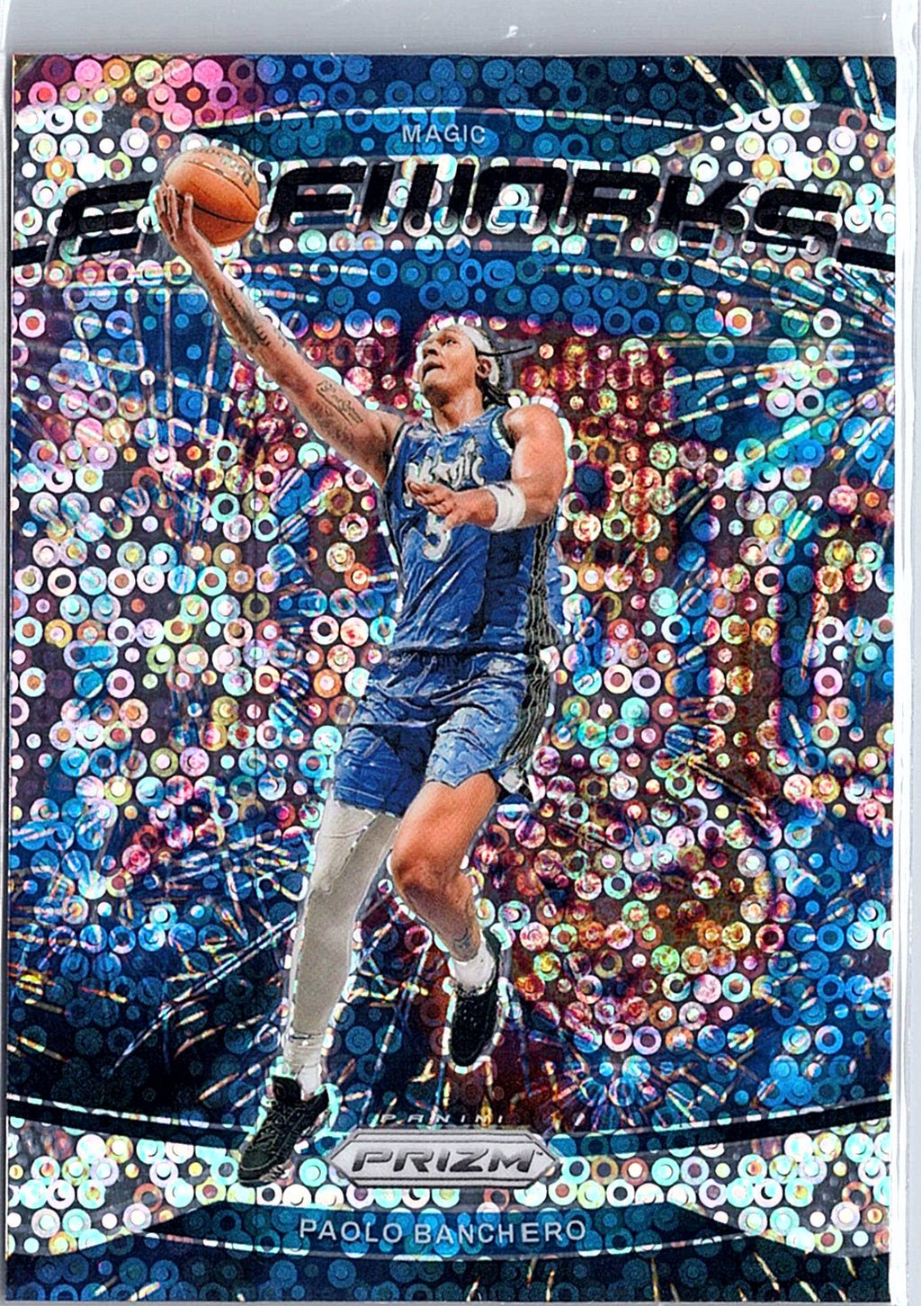 2024-25 Panini Prizm #5 Paolo Banchero Fireworks Prizms Fast Break