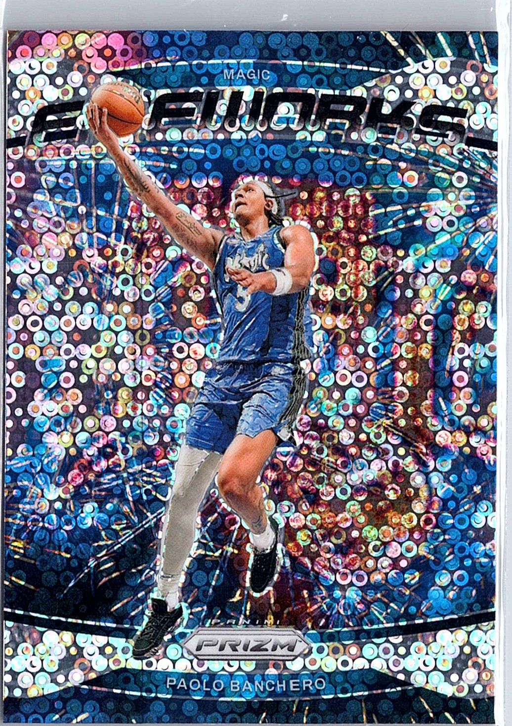 2024-25 Panini Prizm #5 Paolo Banchero Fireworks Prizms Fast Break
