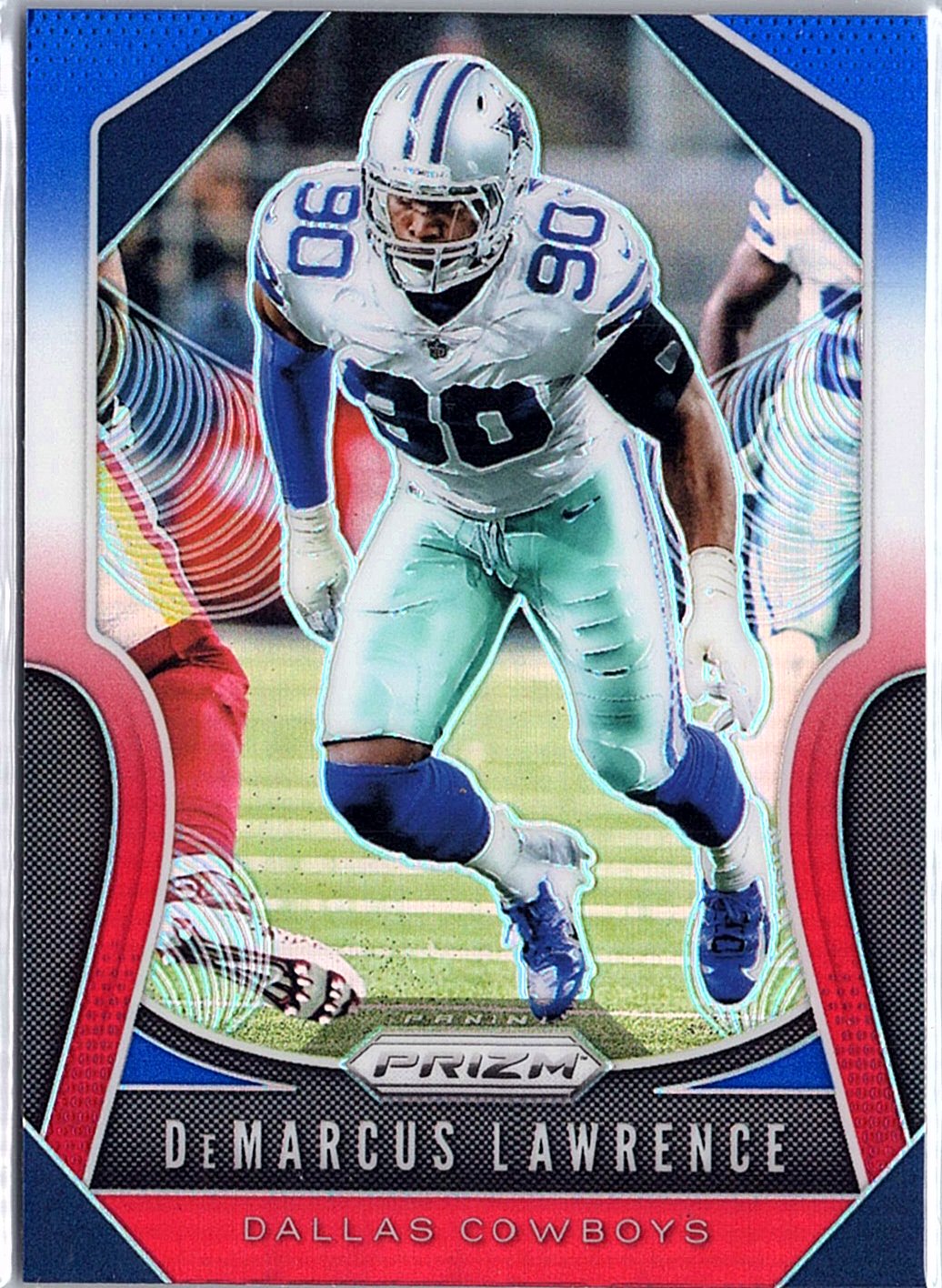 2019 Panini Prizm #39 DeMarcus Lawrence Red White and Blue