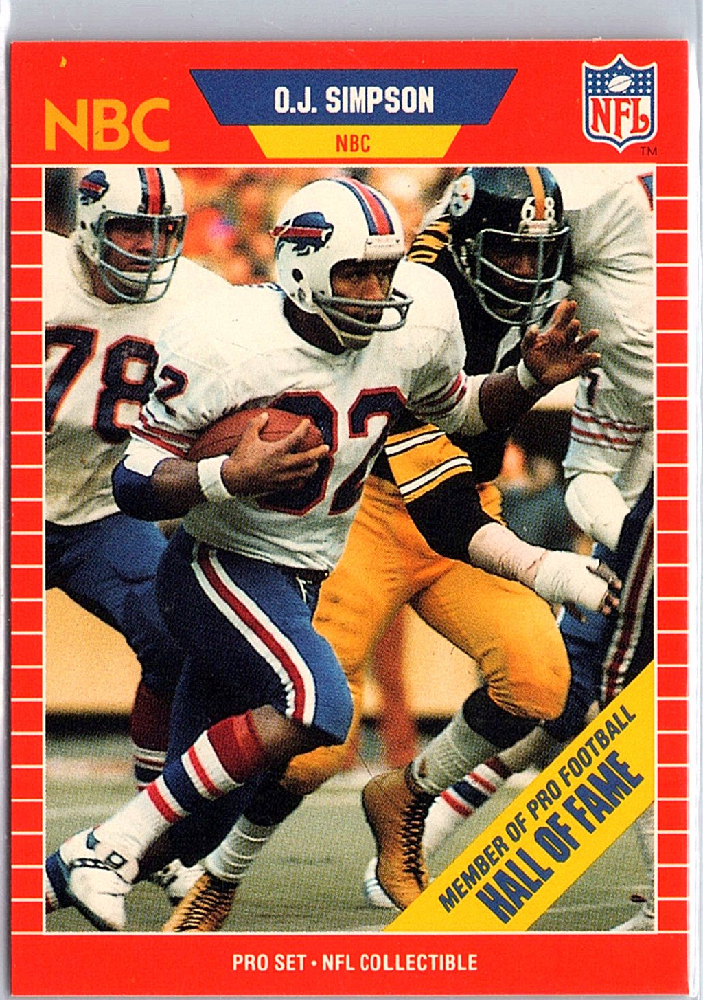 1989 Pro Set #29 O.J. Simpson Announcer Collectibles