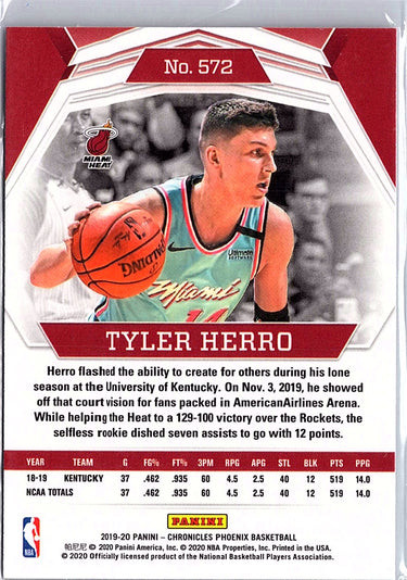 2019-20 Panini Chronicles #572 Tyler Herro