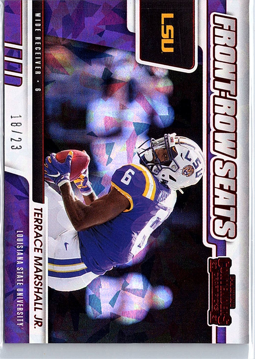 2021 Panini Draft Picks Terrace Marshall Jr. Front-Row Seats Cracked Ice /23