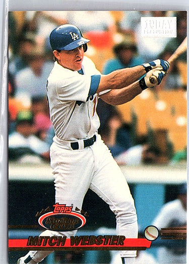 1993 Stadium Club #735 Mitch Webster First Day Production