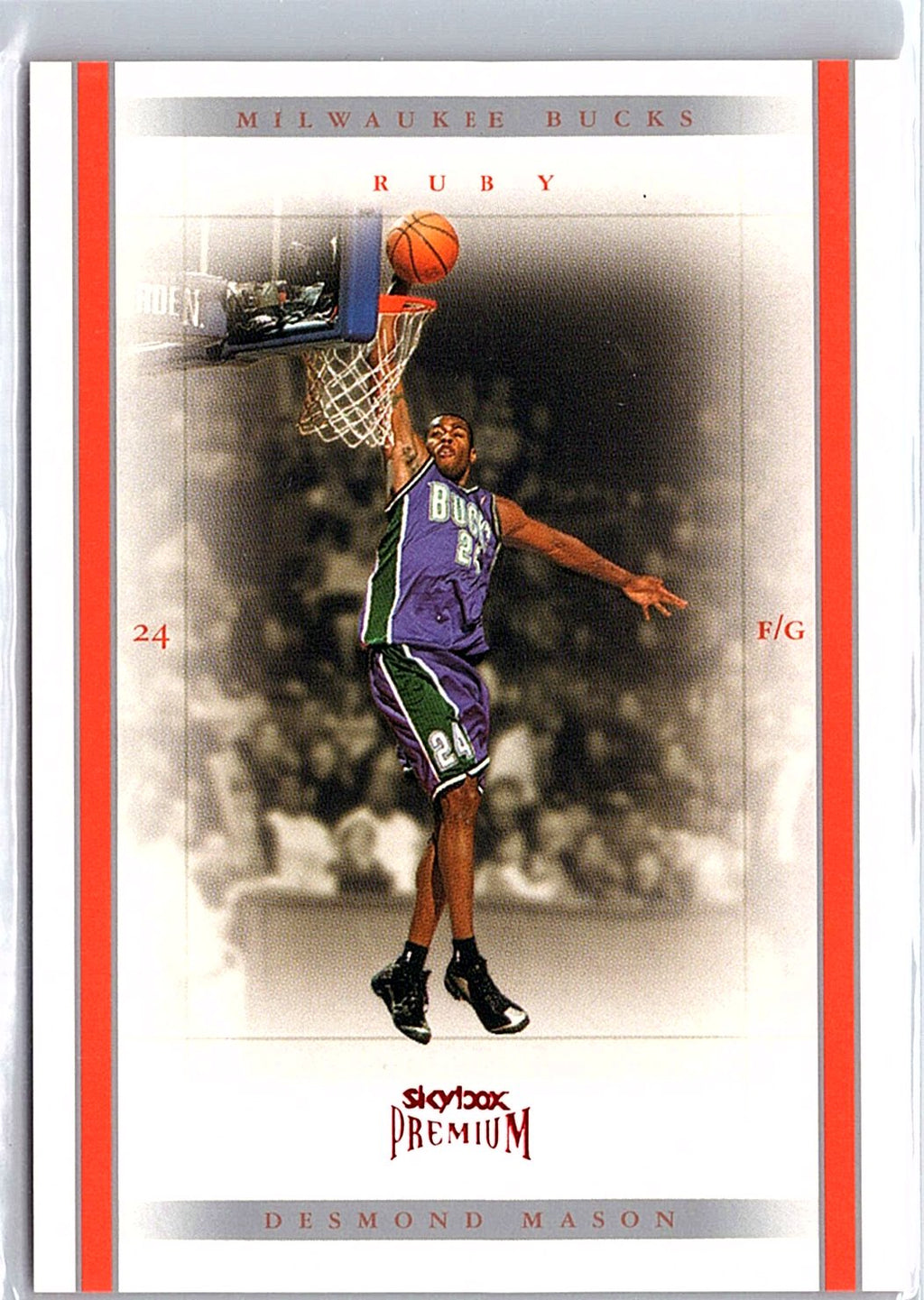 2004-05 SkyBox Premium #30 Desmond Mason Ruby #/75