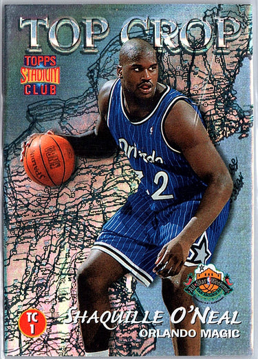 1996-97 Stadium Club #TC1 Hakeem Olajuwon / Shaquille O'Neal Top Crop
