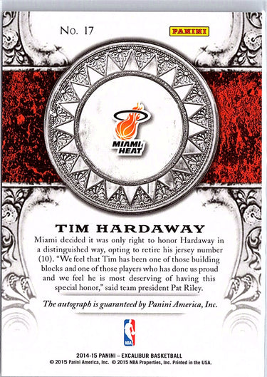 2014-15 Panini Excalibur #17 Tim Hardaway High Praise