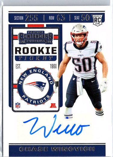 2019 Panini Contenders #276 Chase Winovich