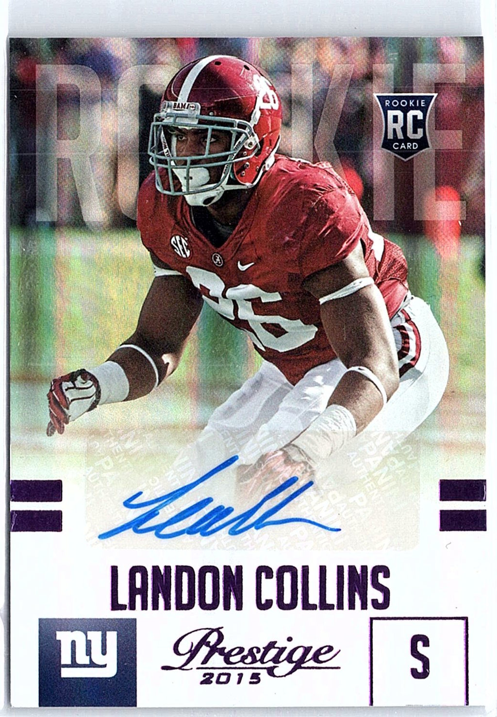 2015 Panini Prestige #260 Landon Collins Extra Points Purple #/100