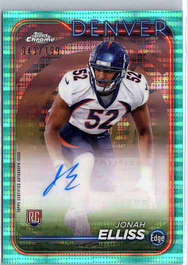 2024 Topps Chrome #RA-JEL Jonah Elliss Rookie Autographs /199