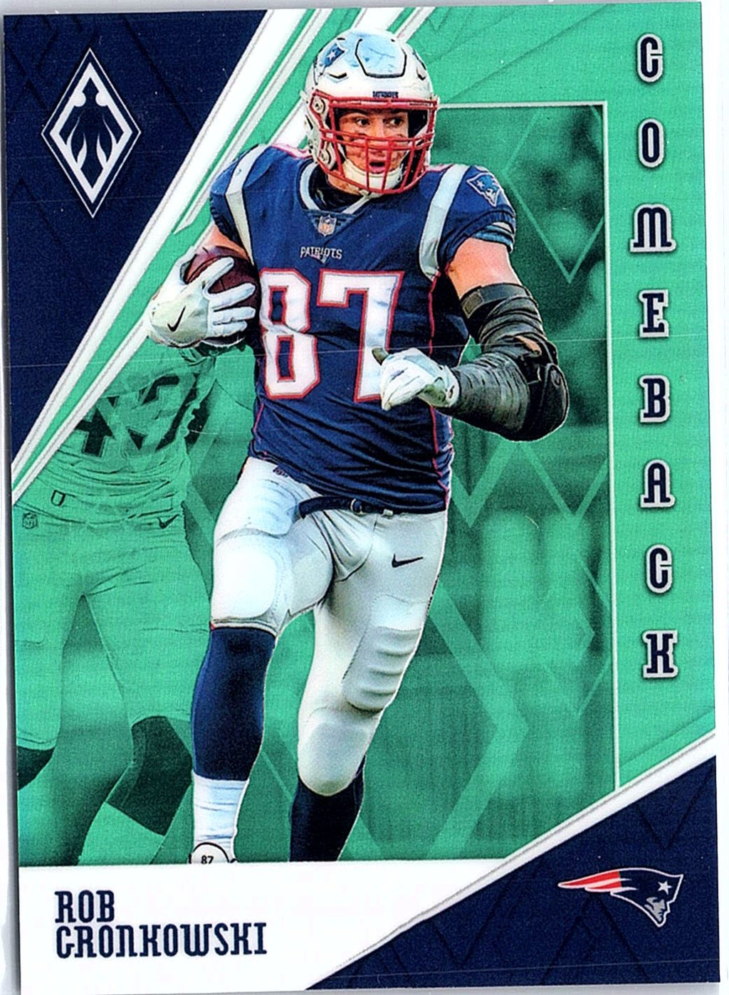 2019 Panini Phoenix #4 Rob Gronkowski Comeback Green #/25