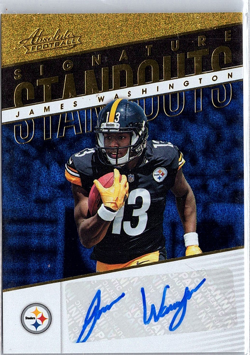 2018 Panini Absolute #SS-JW James Washington Signature Standouts Spectrum Blue
