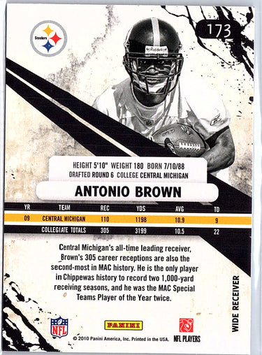 2010 Panini Rookies & Stars Longevity #173 Antonio Brown