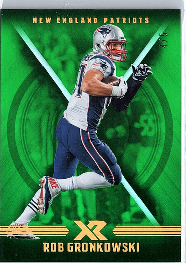 2017 Panini XR #65 Rob Gronkowski Green #/5