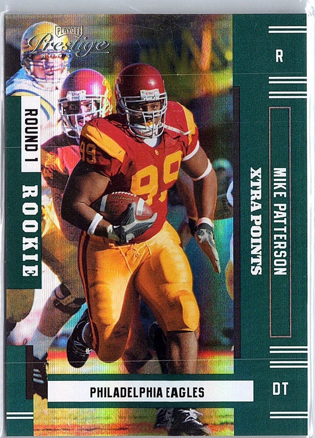 2005 Playoff Prestige #224 Mike Patterson Xtra Points Green #/50