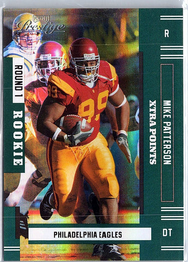 2005 Playoff Prestige #224 Mike Patterson Xtra Points Green #/50