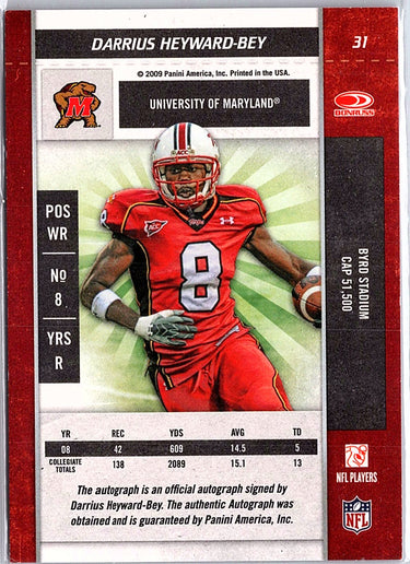 2009 Playoff Contenders #31 Darrius Heyward-Bey College Rookie Ticket Autographs
