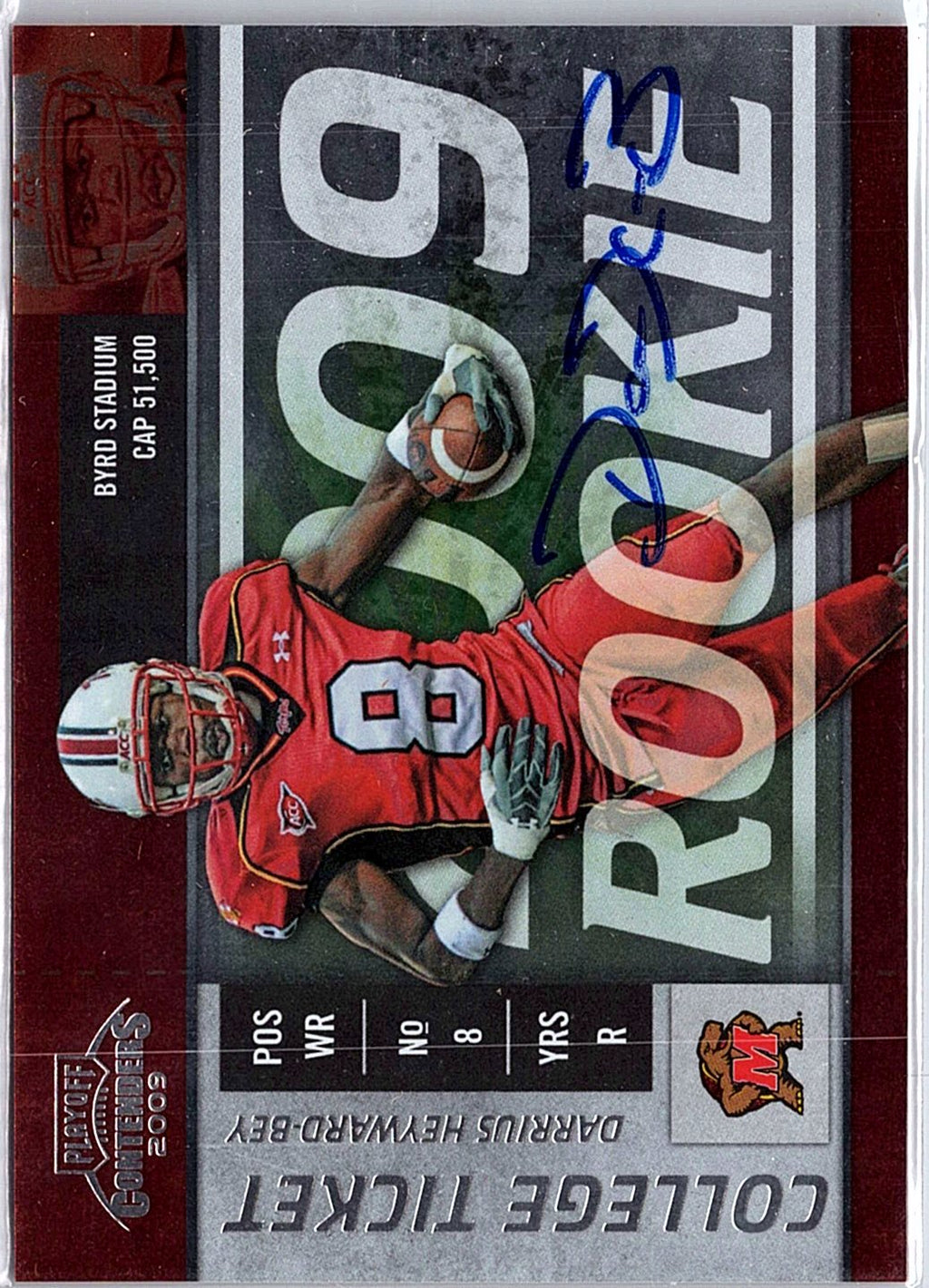2009 Playoff Contenders #31 Darrius Heyward-Bey College Rookie Ticket Autographs