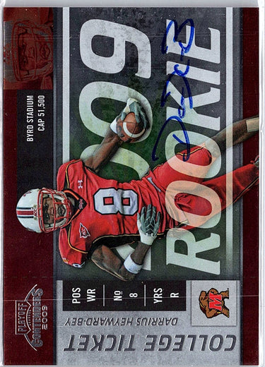 2009 Playoff Contenders #31 Darrius Heyward-Bey College Rookie Ticket Autographs
