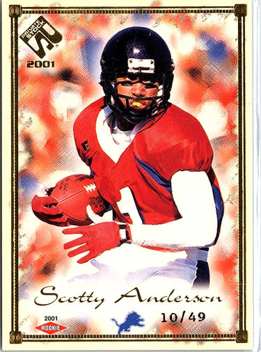 2001 Pacific Private Stock #125 Scotty Anderson Gold Framed #/49