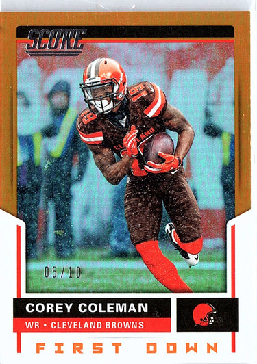 2017 Score #201 Corey Coleman First Down #/10