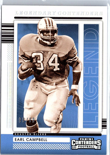 2021 Panini Contenders #LGD-ECA Earl Campbell Legendary Contenders /99