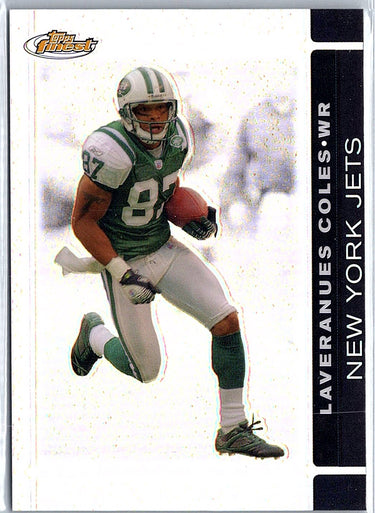 2007 Finest #63 Laveranues Coles Black Refractors #/99