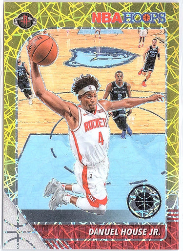 2019-20 Hoops Premium Stock #69 Danuel House Jr. Prizms Gold Laser #/10