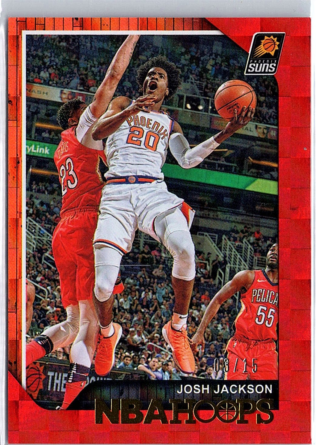 2018-19 Hoops #107 Josh Jackson Red Checkerboard #/15
