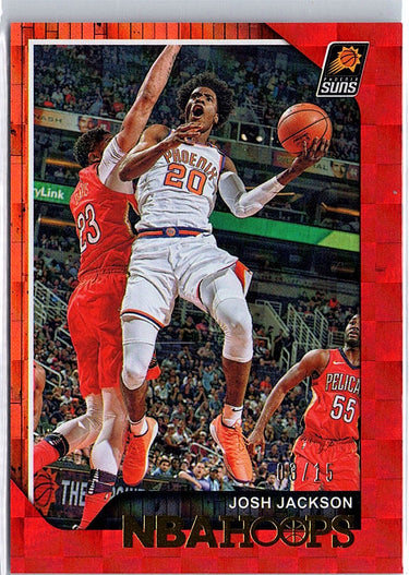 2018-19 Hoops #107 Josh Jackson Red Checkerboard #/15
