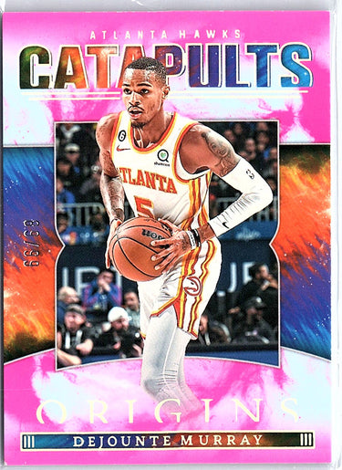 2022-23 Panini Origins #8 Dejounte Murray Catapults Pink #/99