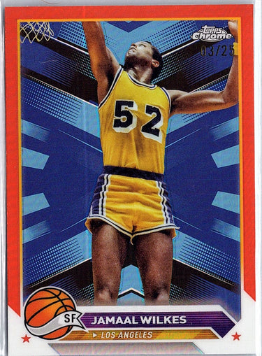 2023-24 Topps Chrome #112 Jamaal Wilkes Orange Geometric #/25
