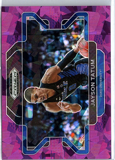 2022 Panini Prizm Draft Picks #23b Jayson Tatum Purple Ice #/149