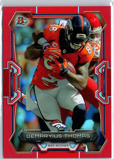 2015 Bowman #38 Demaryius Thomas Veterans Rainbow Red #/25