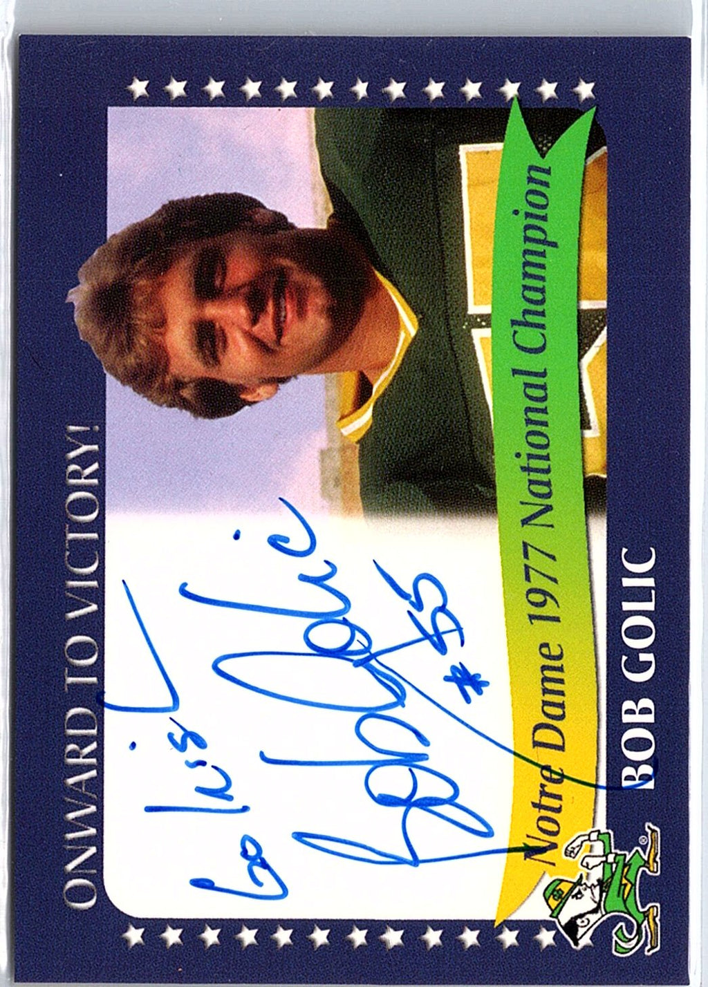 2003-09 TK Legacy Notre Dame Fighting Irish #1977C Bob Golic Auto