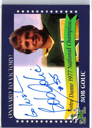 2003-09 TK Legacy Notre Dame Fighting Irish #1977C Bob Golic Auto