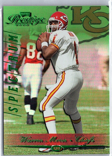 2000 Playoff Prestige #92 Warren Moon Spectrum Green #/25