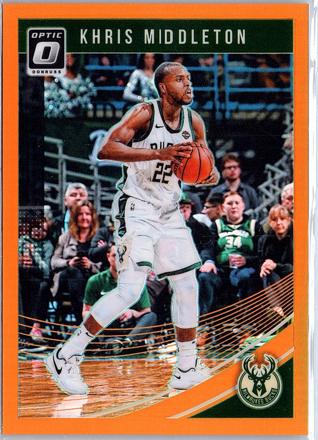 2018-19 Donruss Optic #75 Khris Middleton Orange #/199