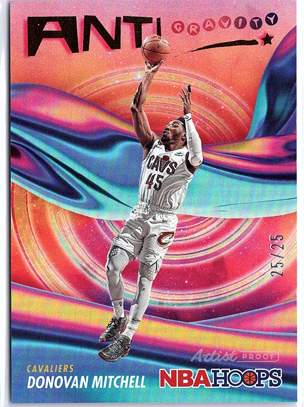 2023-24 Hoops #9 Donovan Mitchell Anti Gravity Artist Proof #/25