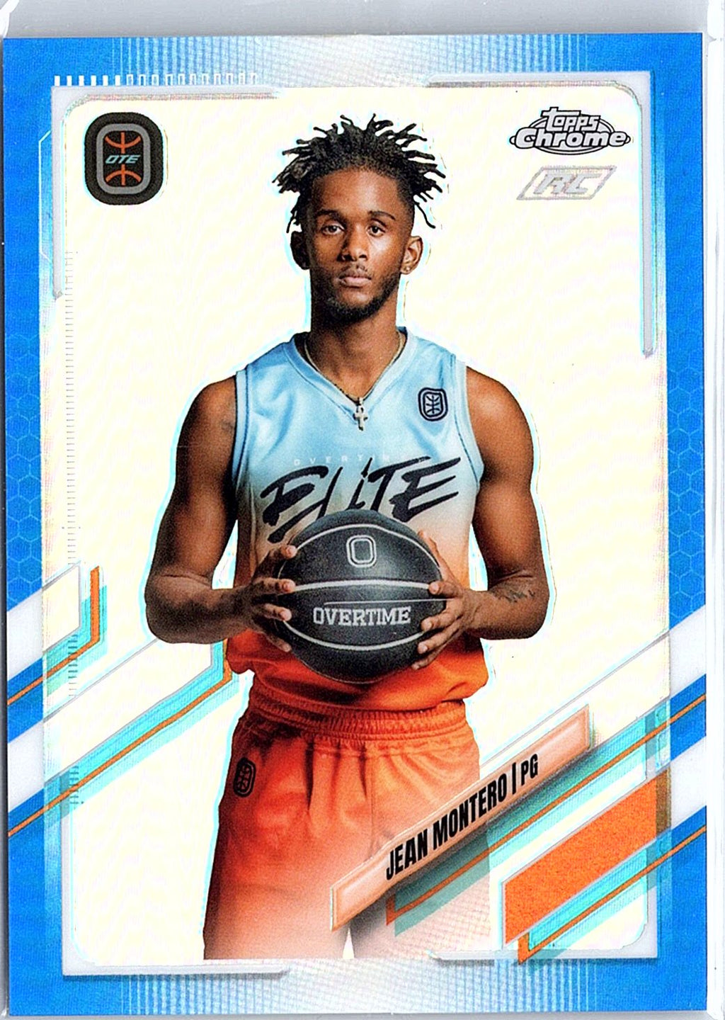 2021-22 Topps Chrome Overtime Elite #63 Kok Yat Blue Refractor #/99