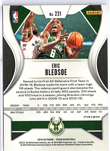 2019-20 Panini Prizm #231 Eric Bledsoe Prizms Orange #/49