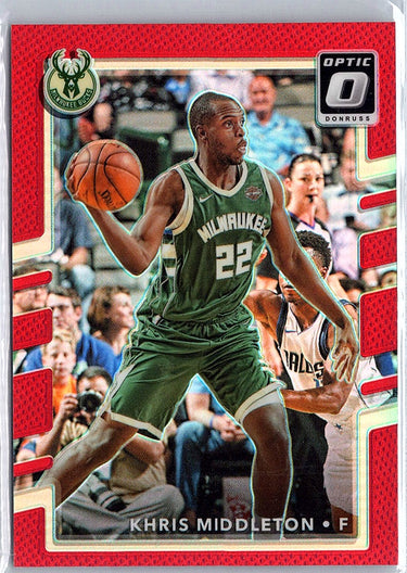2017-18 Donruss Optic #84 Khris Middleton Red #/99