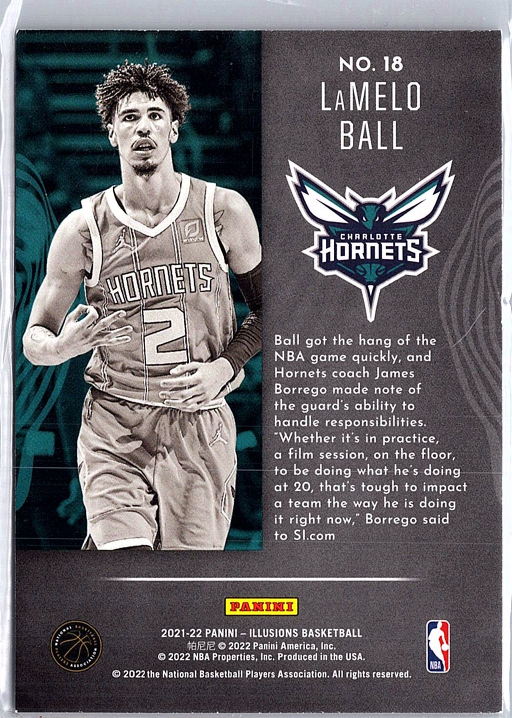 2021-22 Panini Illusions #18 LaMelo Ball Tough