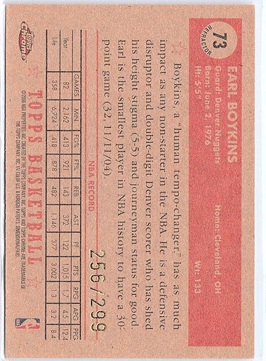 2005-06 Topps 1952 Style #73 Earl Boykins /299